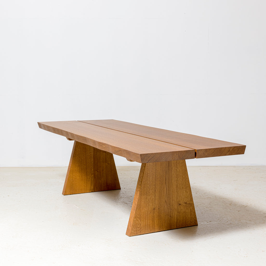 Liebhaverbordet - Egetræs plankebord - Sofabord - Røget eg