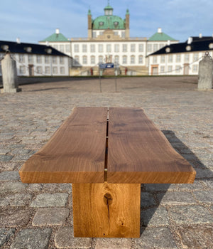 Stutteribordet - Egetræs plankebord - Sofabord - Medium røget eg